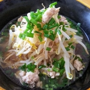 ラーメンの具NO1♪我が家の“挽肉もやしラーメン”